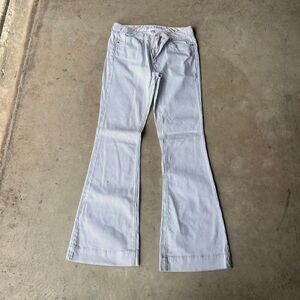 Paris Hilton Striped Flare Jean pants Womens size 28 y2k Beverley hills